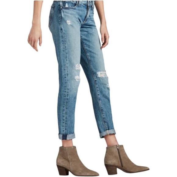 Lucky Brand Denim - Lucky Brand Sienna Slim Boyfriend crop women’s jeans distressed size 2/26 torn